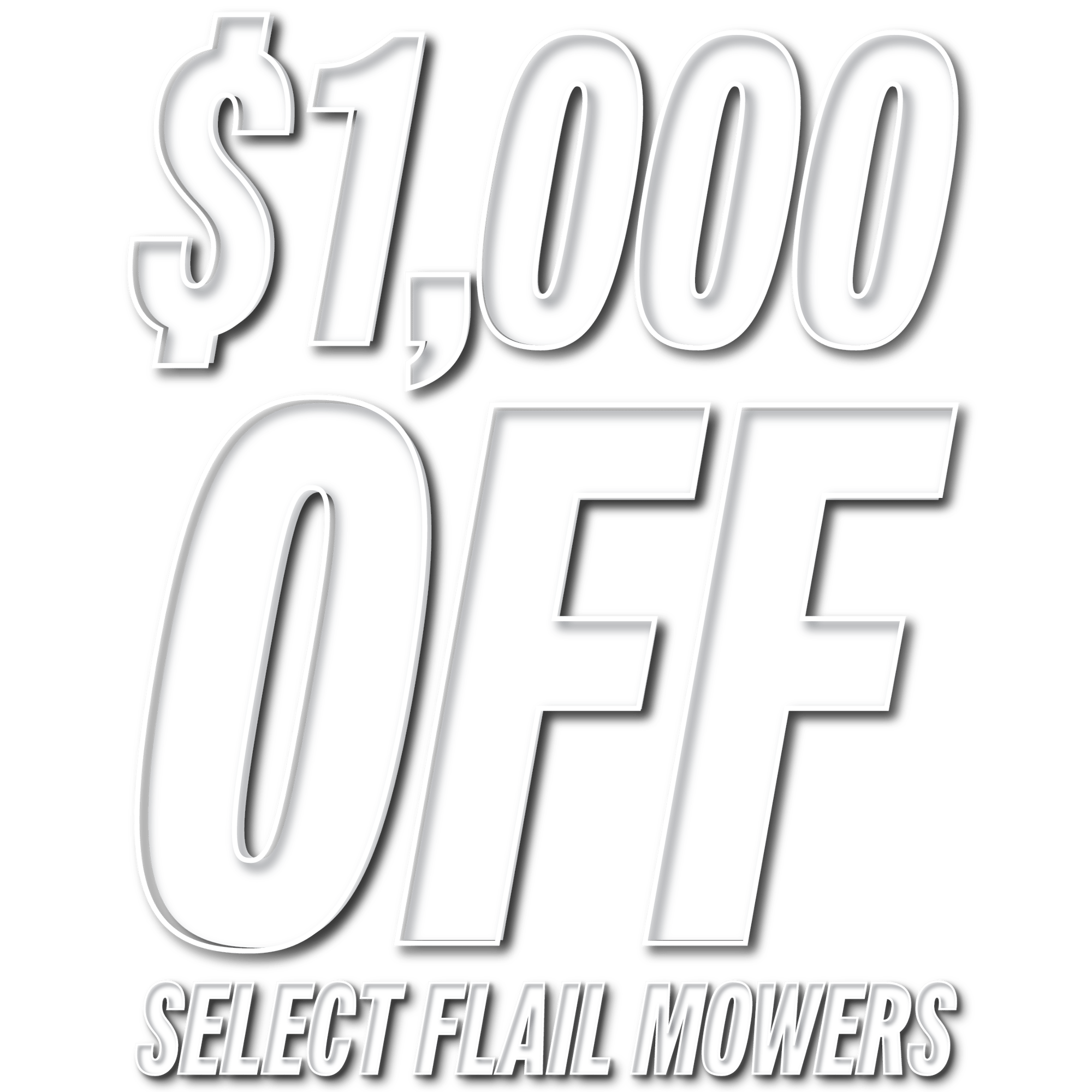 1000 OFF FLAIL SQUARE 1000 OFF FLAIL SQUARE