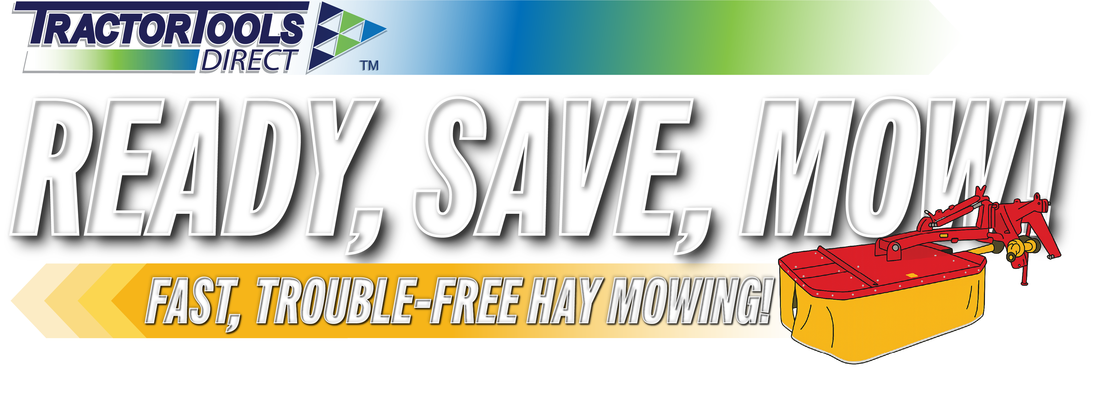 Ready, Save, Mow Logo Ready, Save, Mow Logo